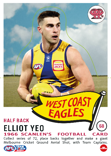 2024 AFL Teamcoach Scanlens Die-Cut #68 Elliot Yeo