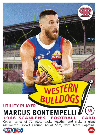 2024 AFL Teamcoach Scanlens Die-Cut #69 Marcus Bontempelli