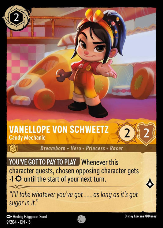 2024 Disney Lorcana Shimmering Skies Non-Foil 9/204 Vanellope von Schweetz