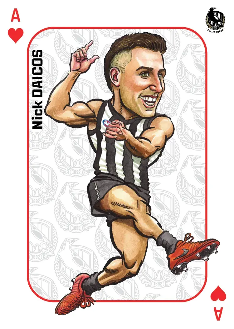 2026 Teamcoach AFL Wildcard Playing Cards Nick Daicos Magpies