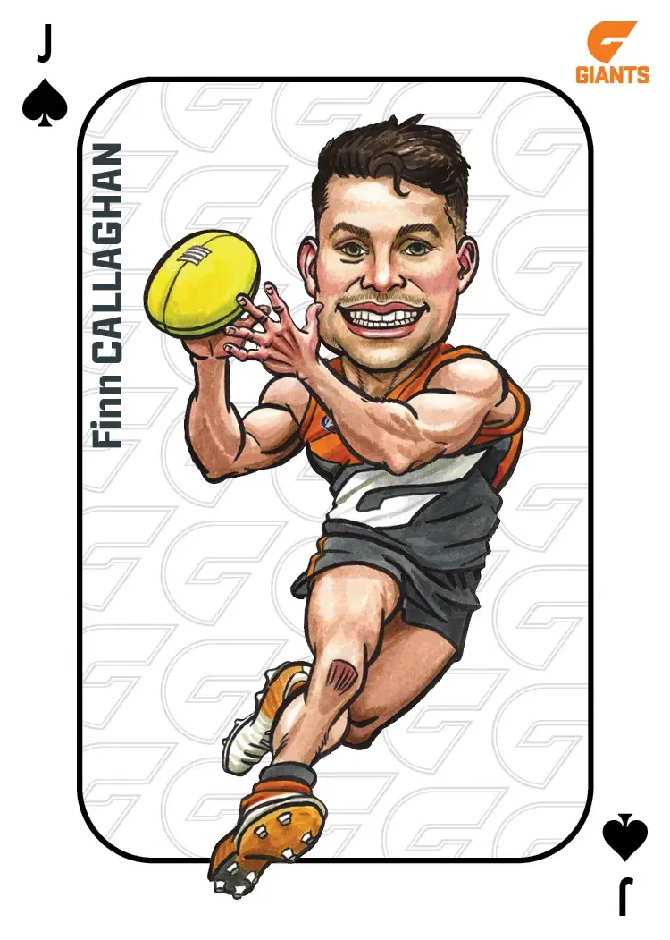 2026 Teamcoach AFL Wildcard Playing Cards Finn Callaghan GWS