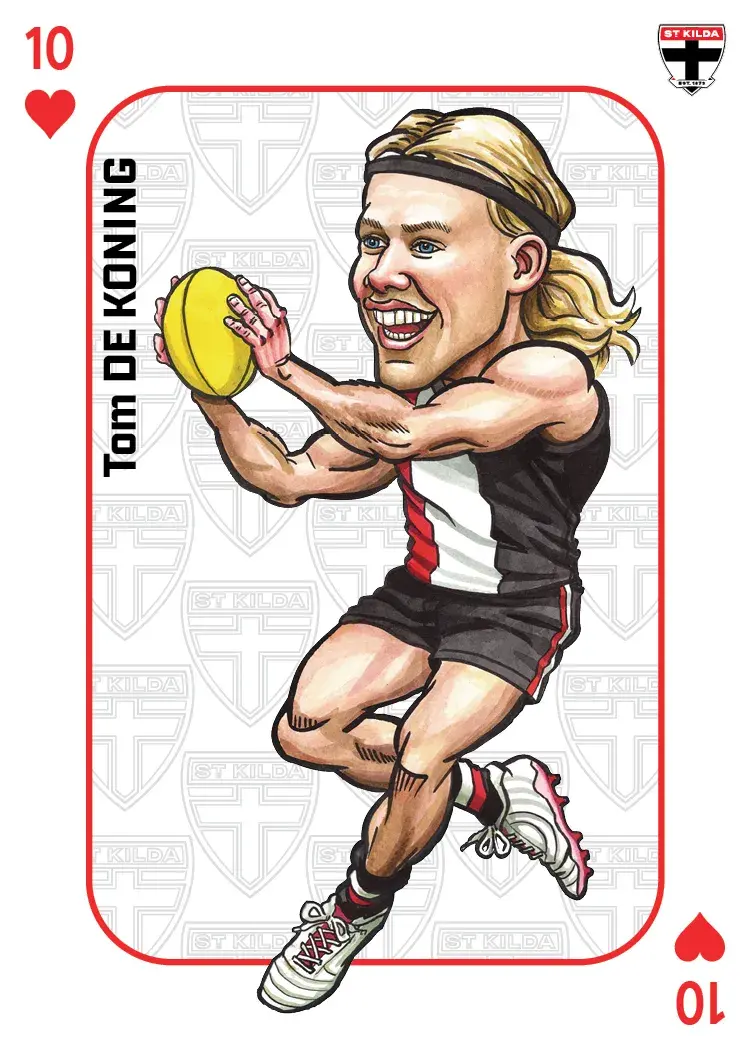 2026 Teamcoach AFL Wildcard Playing Cards tom De Koning Saints