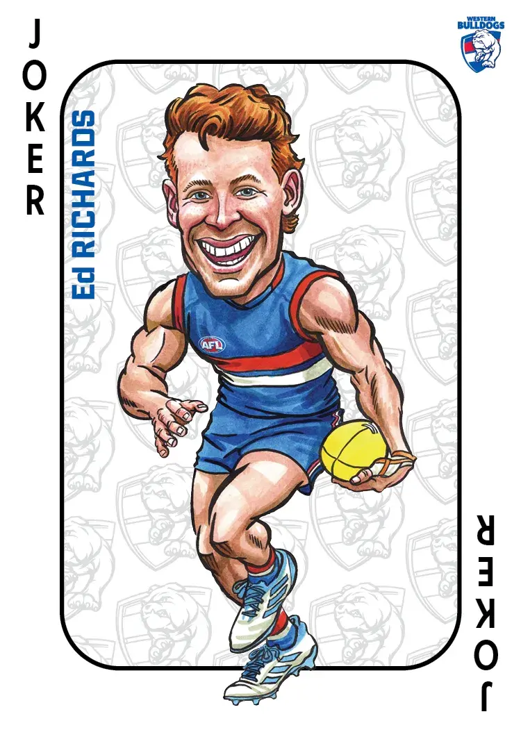 2026 Teamcoach AFL Wildcard Playing Cards Ed Richards Bulldogs