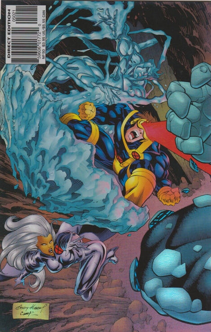 X-MEN # 50 ONSLAUGHT VARIANT FOIL WRAP AROUND MARVEL  COMIC BOOK 1996