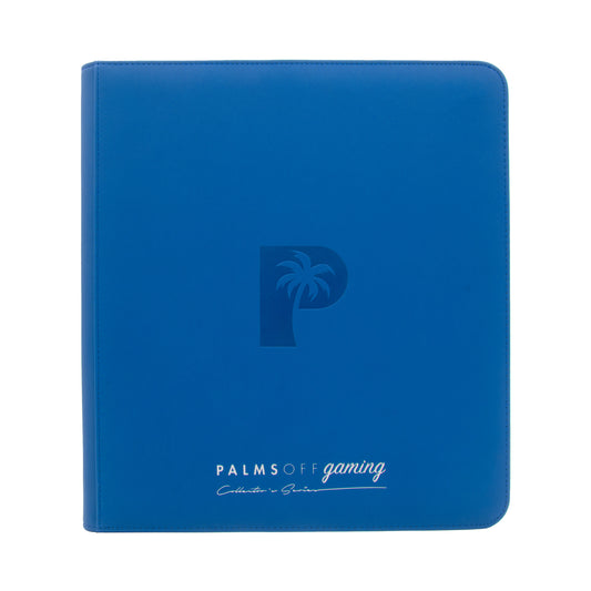Palms Off Gaming Collector's Series 12 Pocket Zip Trading Card Binder - BLUE