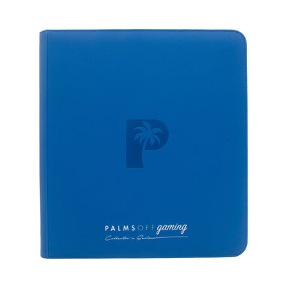 Palms Off Gaming Collector's Series 12 Pocket Zip Trading Card Binder - BLUE