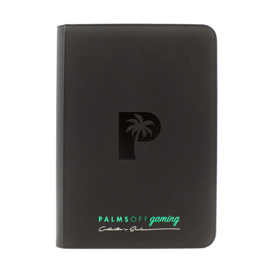 Palms Off Gaming Collector's Series 9 Pocket Zip Trading Card Binder - BLACK