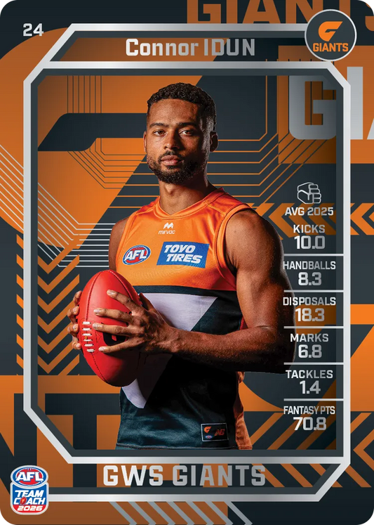 2026 Teamcoach AFL Silver 24 Connor Idun