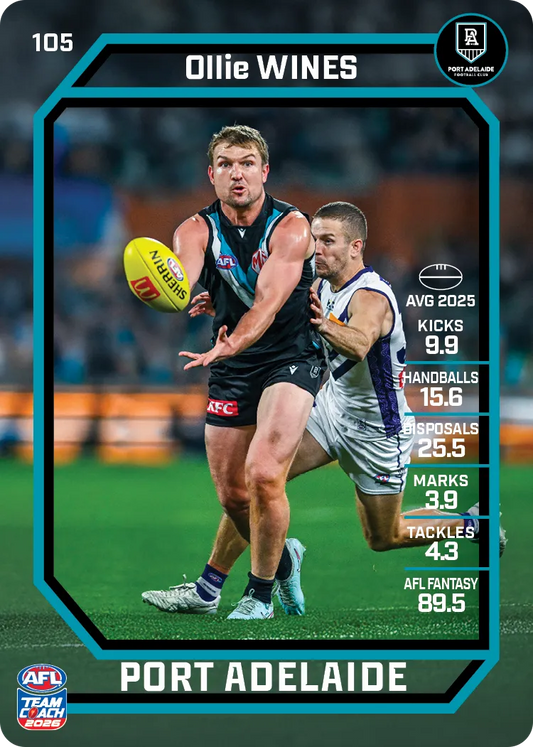 2026 Teamcoach AFL Base #105 Ollie Wines
