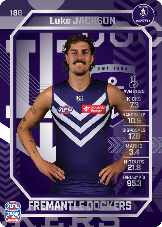 2026 Teamcoach AFL Silver #186 Luke Jackson