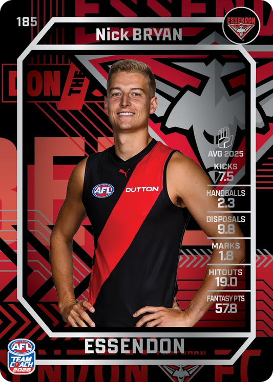2026 Teamcoach AFL Silver #185 Nick Bryan