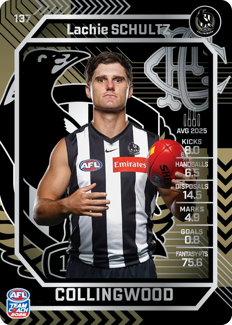 2026 Teamcoach AFL Silver #137 Lachie Schultz