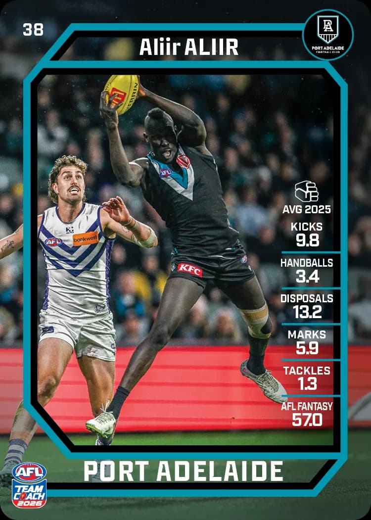2026 Teamcoach AFL Base #38 Aliir Aliir