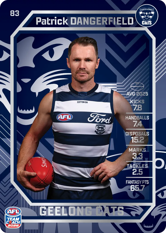 2026 Teamcoach AFL Silver #83 Patrick Dangerfield