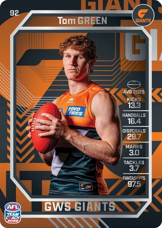 2026 Teamcoach AFL Silver #92 Tom Green