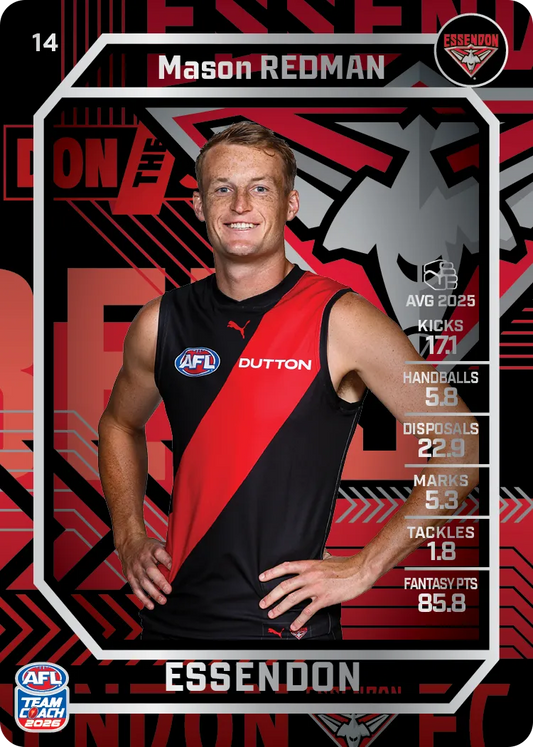 2026 Teamcoach AFL Silver 14 Mason Redman