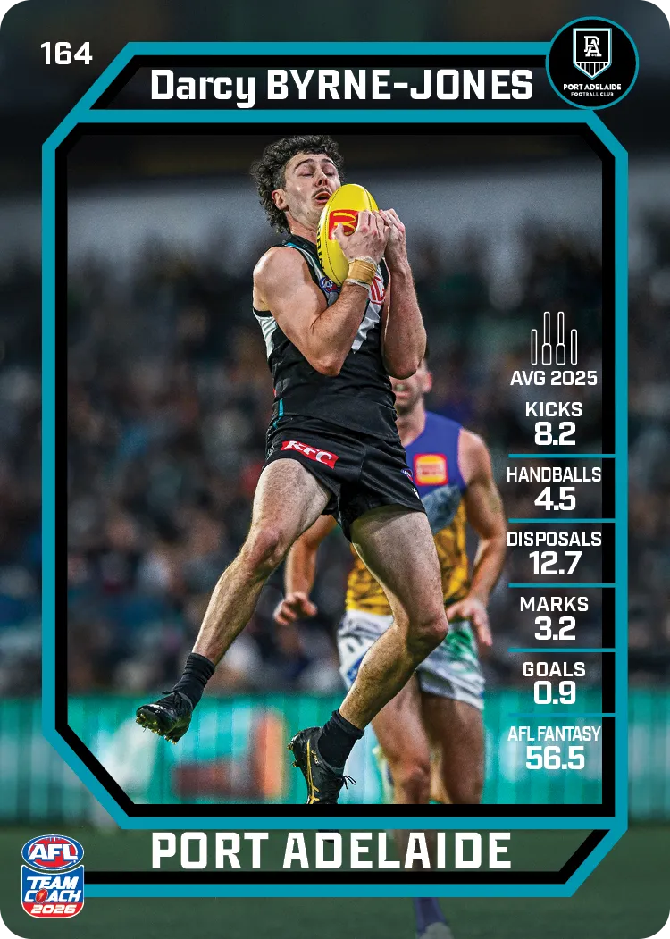 2026 Teamcoach AFL Base #164 Darcy Byrne-Jones