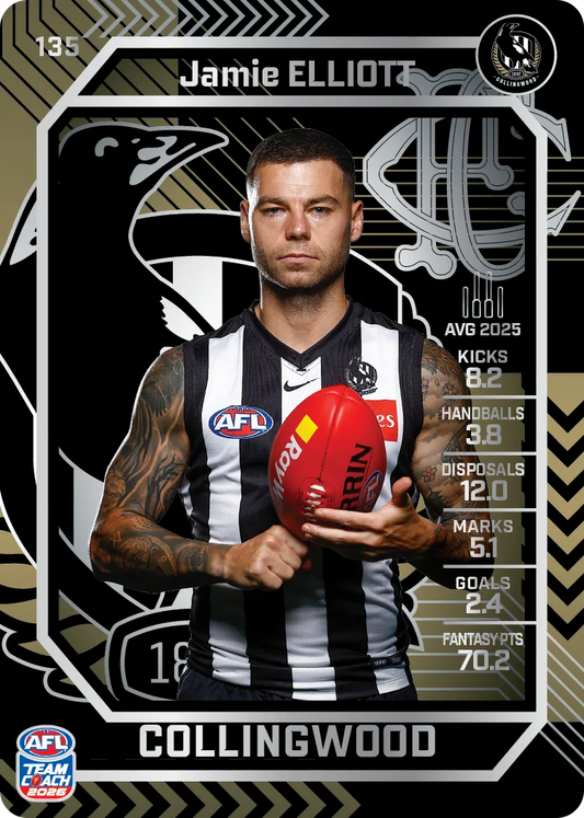 2026 Teamcoach AFL Silver #135 Jamie Elliott