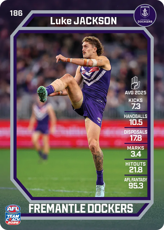 2026 Teamcoach AFL Base #186 Luke Jackson