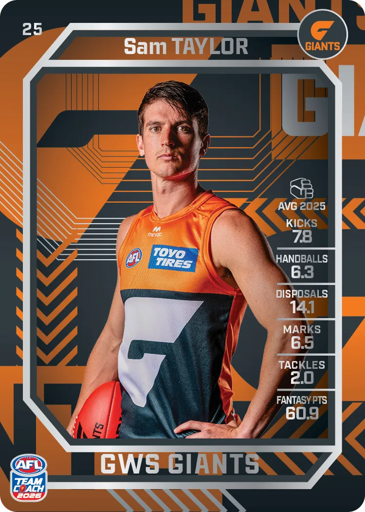 2026 Teamcoach AFL Silver 25 Sam Taylor