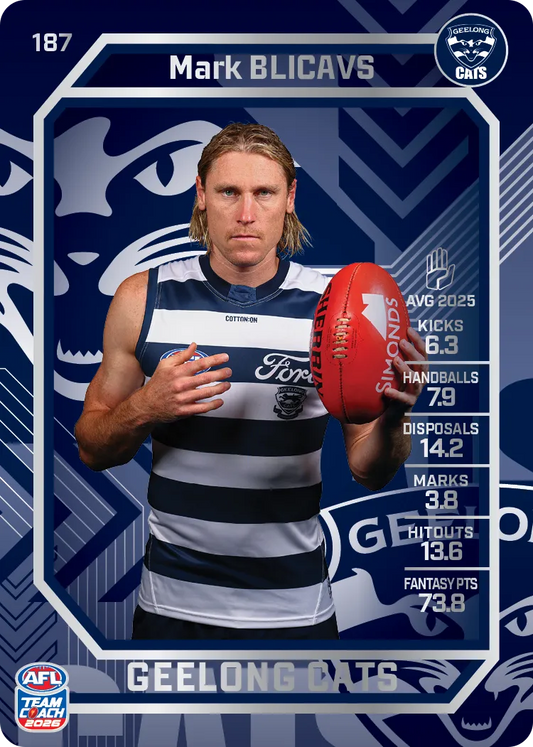 2026 Teamcoach AFL Silver #187 Mark Blicavs