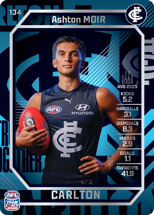 2026 Teamcoach AFL Silver #134 Ashton Moir