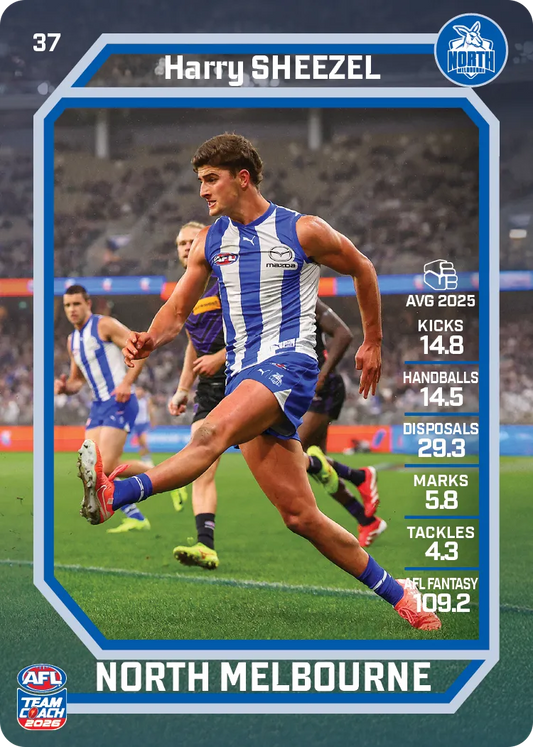 2026 Teamcoach AFL Base #37 Harry Sheezel