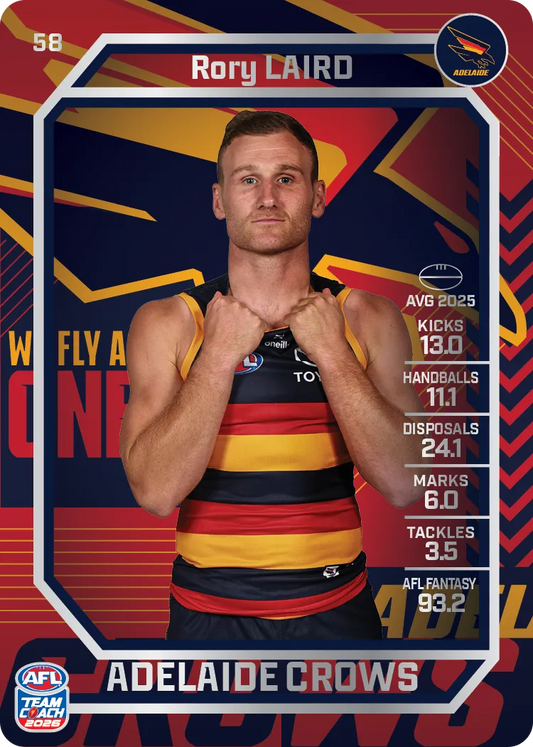 2026 Teamcoach AFL Silver 58 Rory Laird