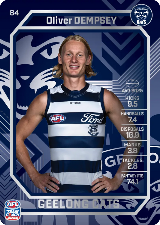 2026 Teamcoach AFL Silver #84 Oliver Dempsey