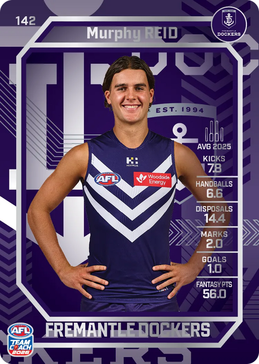 2026 Teamcoach AFL Silver #142 Murphy Reid