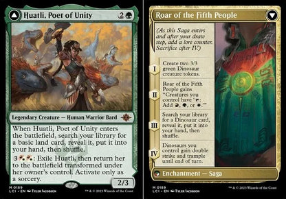 2023 MAGIC THE GATHERING THE LOST CAVERNS OF IXALAN HUATLI, POET OF UNITY # M 0189 NON-FOIL LEGENDARY CREATURE - HUMAN WARRIOR BARD CARD