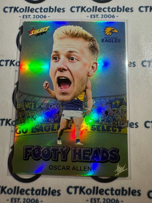 2024 AFL Footy Stars Footy Heads - FH81 Oscar Allen Eagles