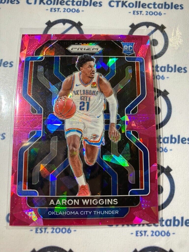 2021-22 Panini NBA Prizm Aaron Wiggins Rookie RC Pink Ice Prizm #286 OKC