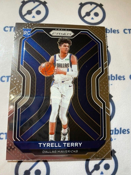 2020-21 NBA Prizm Tyrell Terry Rookie Card RC #259 Mavericks