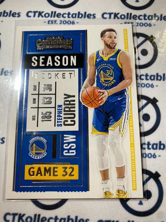 2020-21 NBA Contenders Season Ticket Stephen Curry #20 Warriors