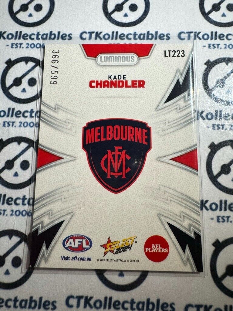 2024 AFL Footy Stars Thunderbolt LT223 Kade Chandler #336/599 Demons