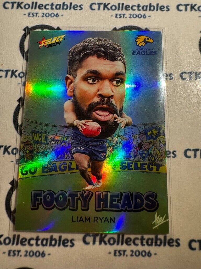 2024 AFL Footy Stars Footy Heads - FH84 Liam Ryan Eagles