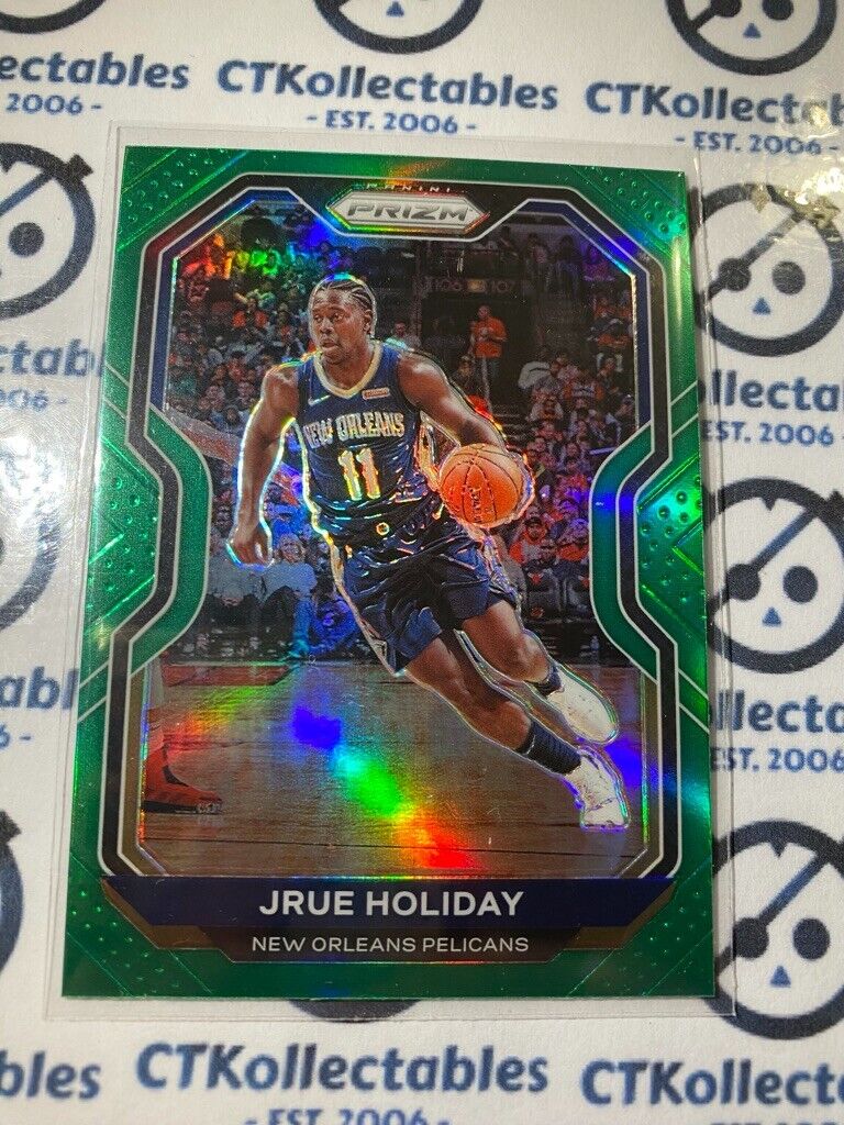 2020-21 Panini NBA Prizm Jrue Holiday Green Prizm #75 Pelicans