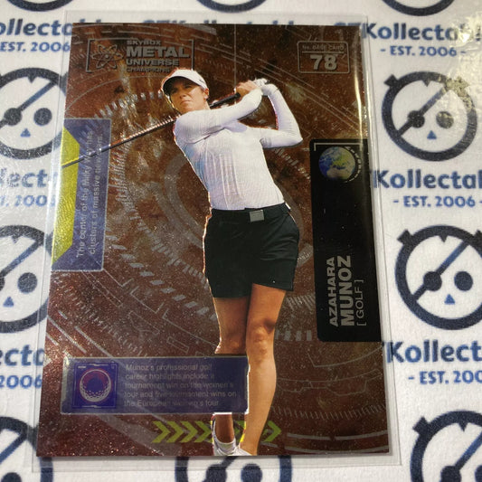 2021 Skybox Metal Universe Champions Azahara Munoz base #78 Golf