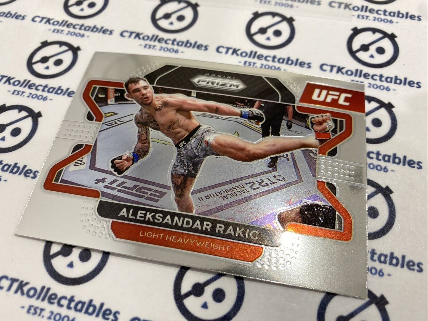 2022 UFC Panini Prizm Base #15 Aleksandar Rakic