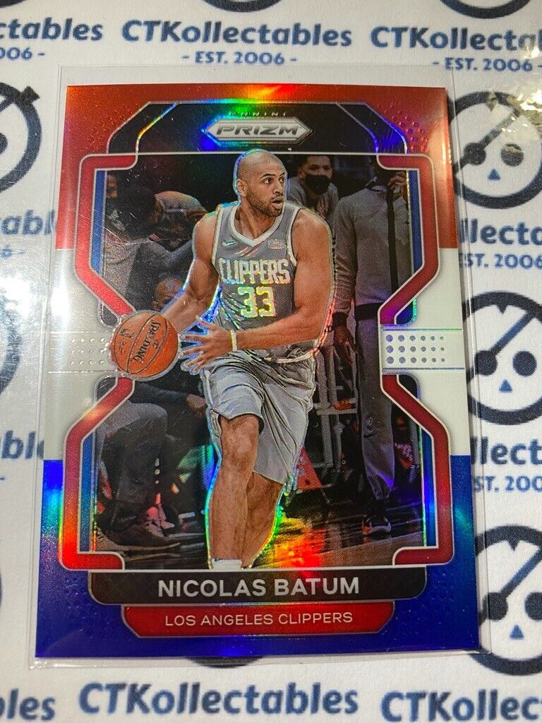 2021-22 Panini NBA Prizm Nicolas Batum Red White Blue Prizm #200 Clippers