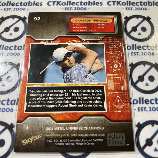 2021 Skybox Metal Universe Champions Cameron Tringale base #92 Rookie