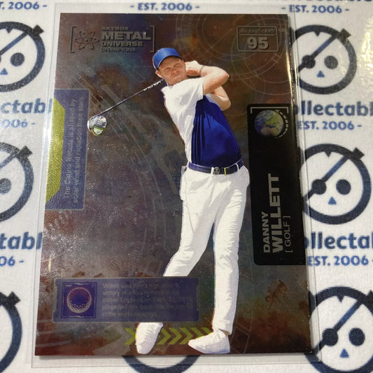 2021 Skybox Metal Universe Champions Danny Willett base #95 Golf