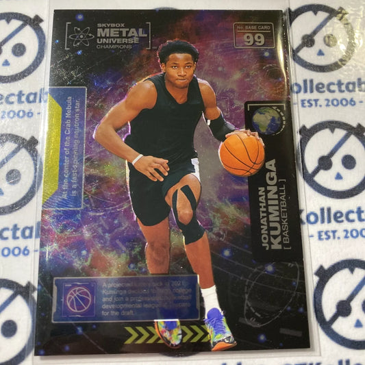 2021 Skybox Metal Universe Champions Jonathan Kuminga base #99 Basketball Rookie