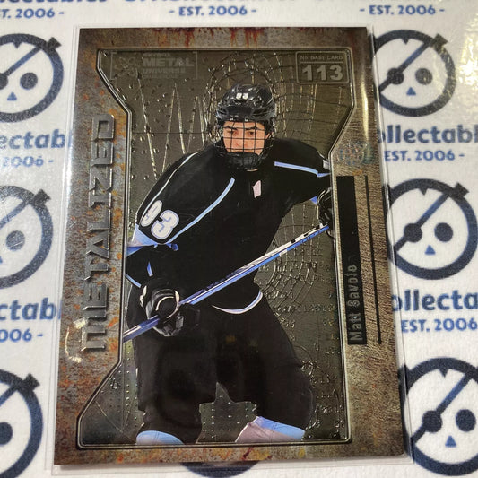 2021 Skybox Metal Universe Champions Matt Savoie Metalized #113 NHL