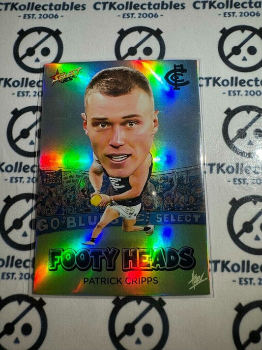 2024 AFL Footy Stars Footy Heads - FH11 Patrick Cripps Blues