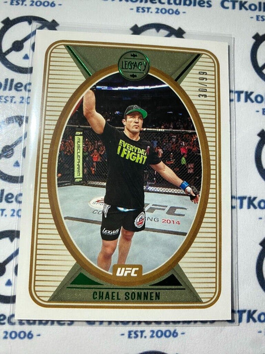 2022 UFC Panini Chronicles Legacy Chael Sonnen Green #30/99