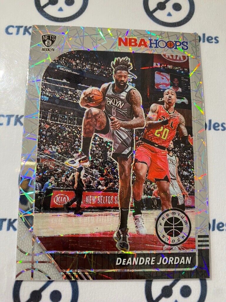 2020-21 NBA Hoops premium stock DeAndre Jordan Lazer Vet. #122 Nets