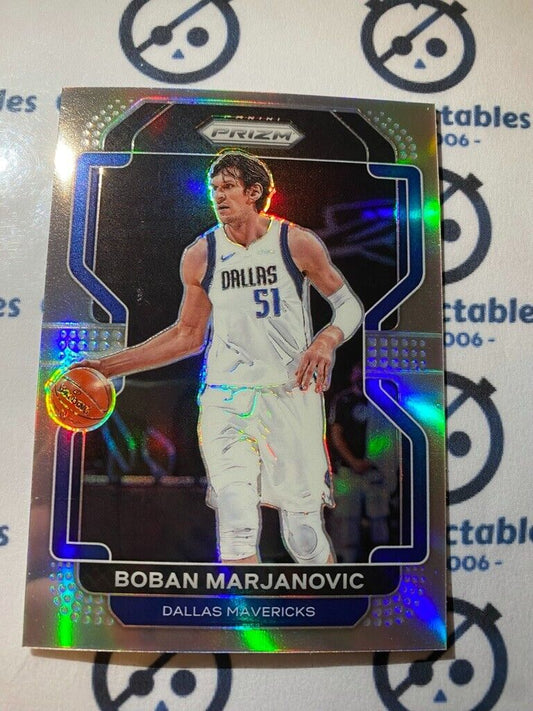 2021-22 NBA Prizm Boban Marjanovic Silver Prizm #167 Mavericks