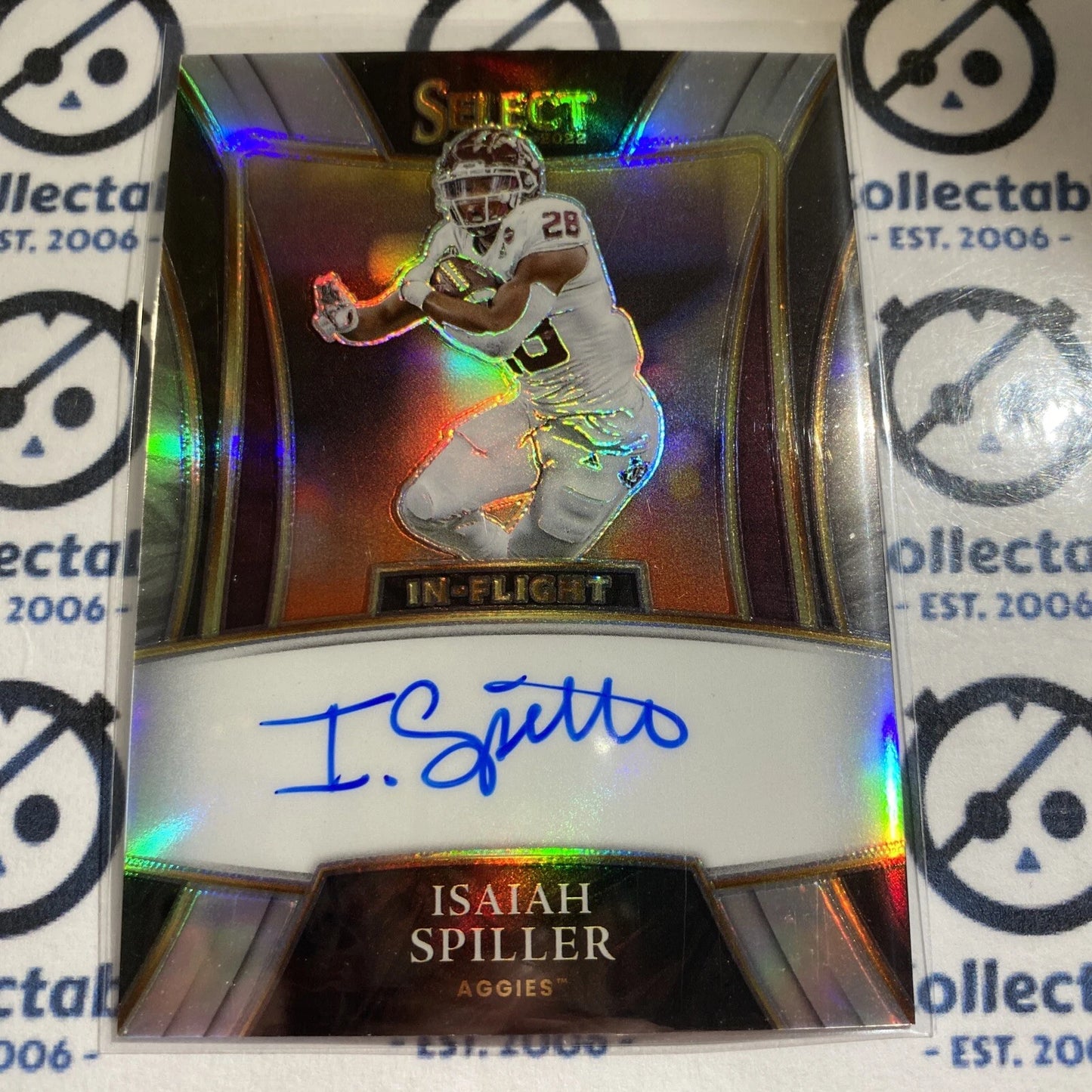 2022 NFL Panini Chronicles Select Draft Picks Isaiah Spiller Rookie Auto #90/99